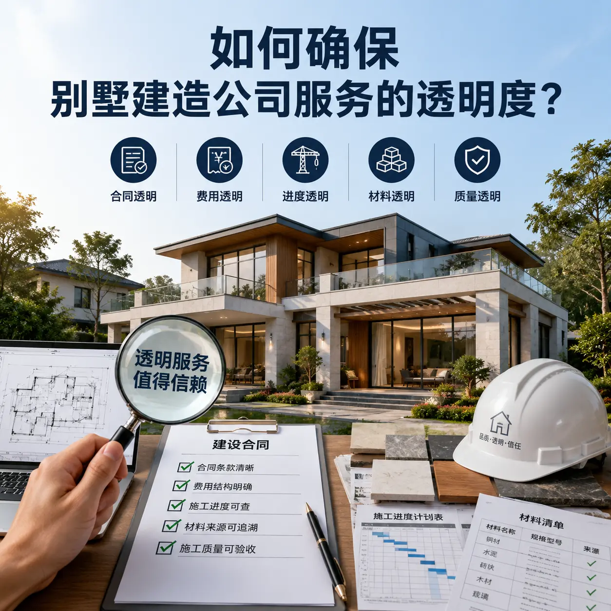 在 沿河 如何确保别墅建造公司服务的透明度？