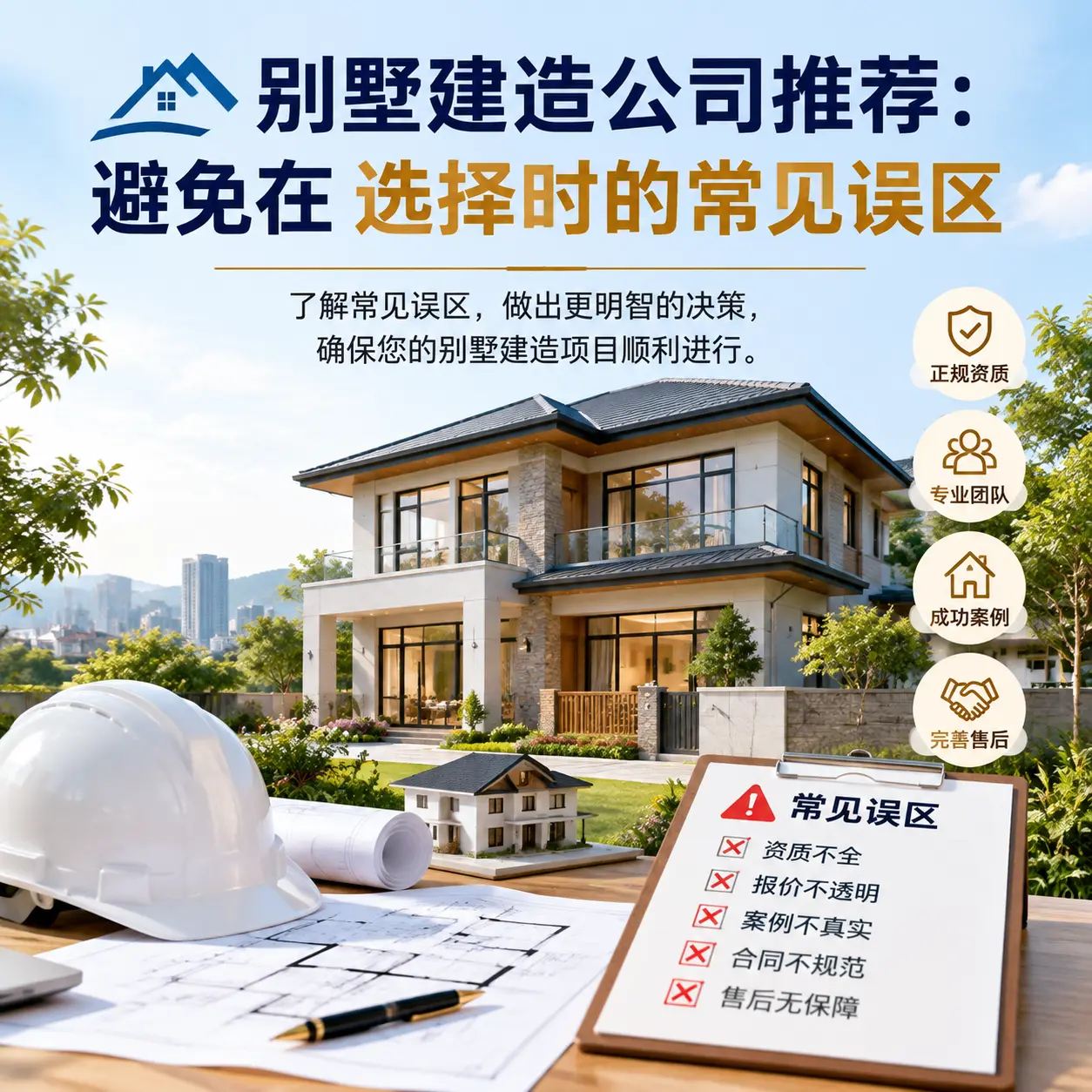 别墅建造公司推荐：避免在 沿河 选择时的常见误区