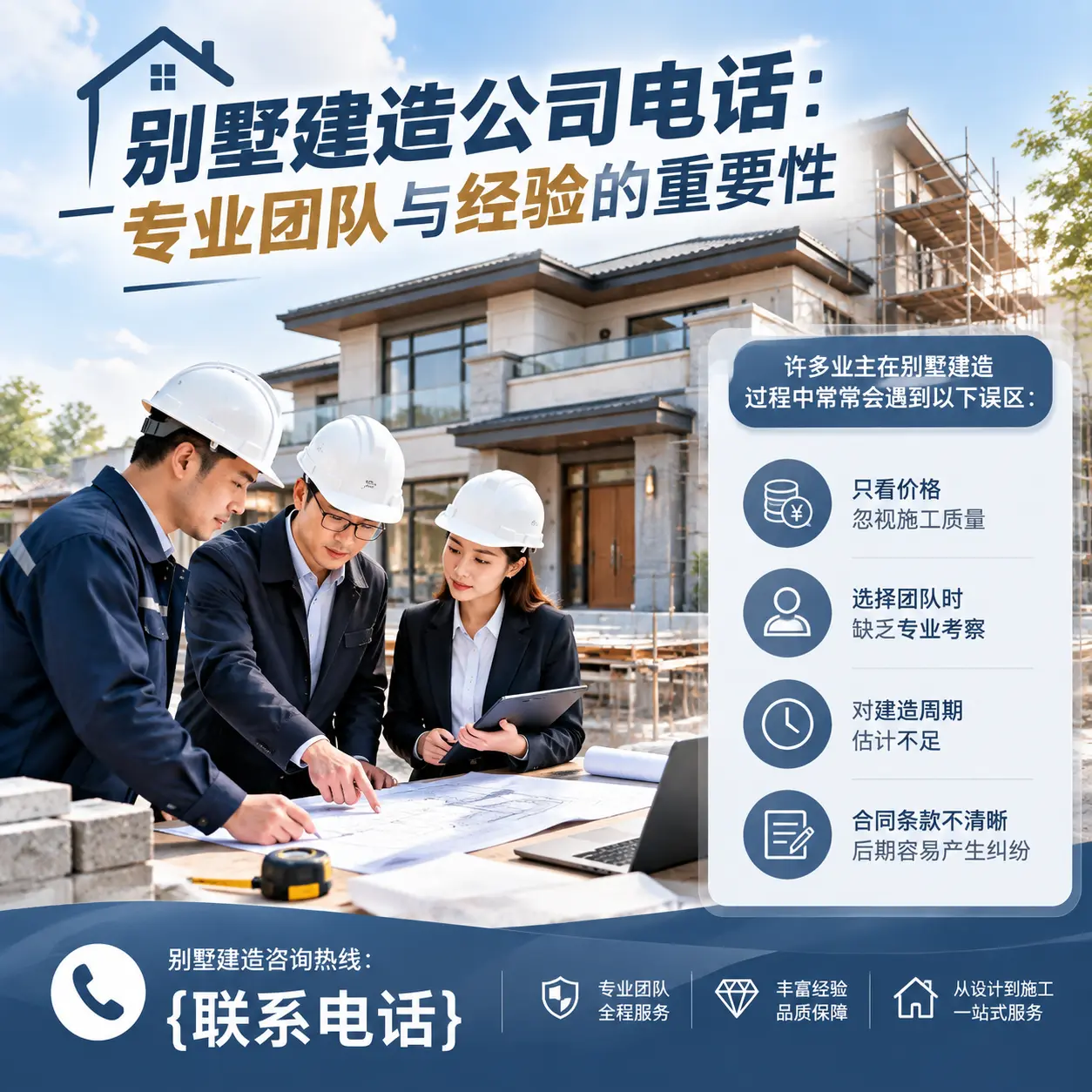 沿河别墅建造公司电话:专业团队与经验的重要性