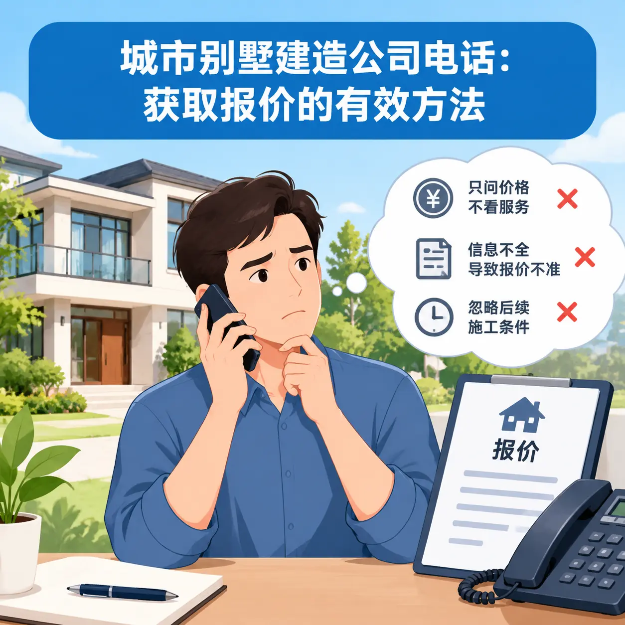 沿河别墅建造公司电话:获取报价的有效方法