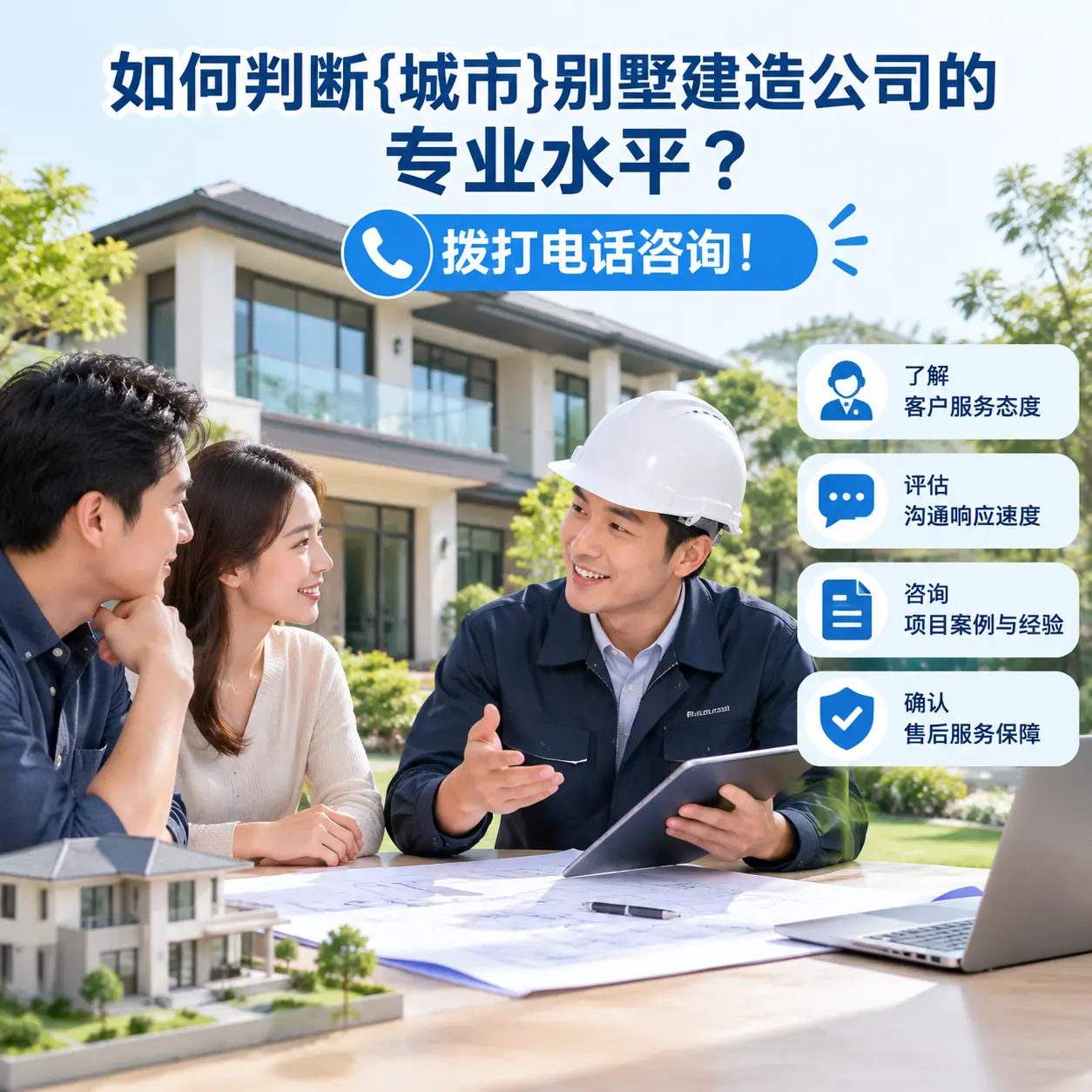 如何判断沿河别墅建造公司的专业水平？拨打电话咨询！